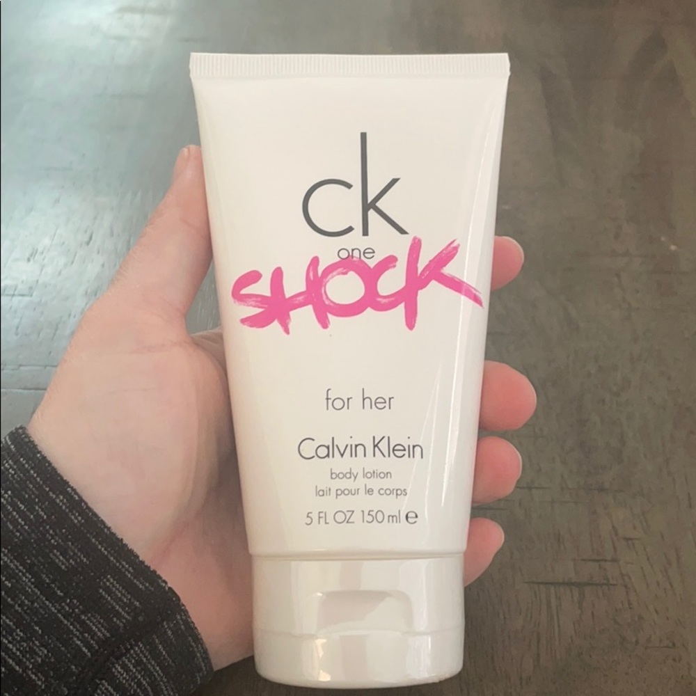 New CK one shock for her, Calvin Klein body lotion